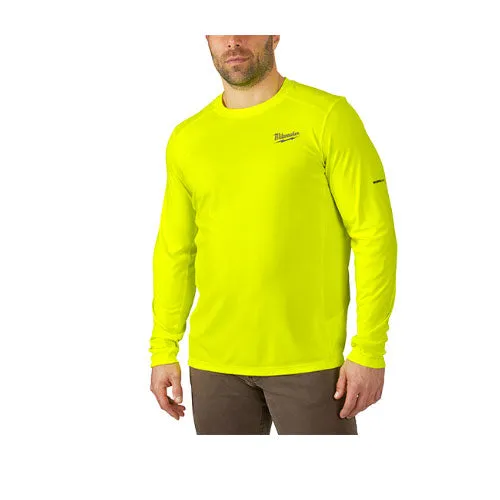 Milwaukee 415HV-XL WORKSKIN Lightweight Performance LS Shirt, Hi Vis, XL