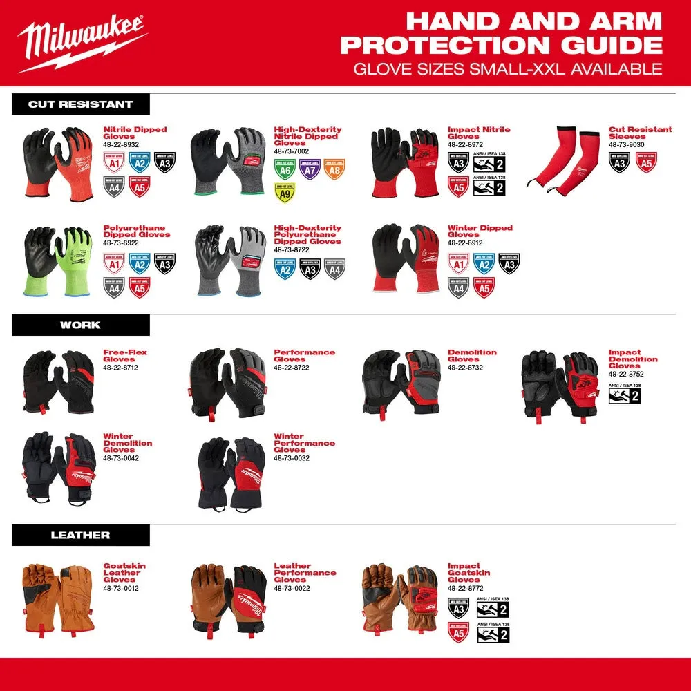 Milwaukee 48-73-7013 Cut Level 7 High-Dexterity Nitrile Dipped Gloves - XL