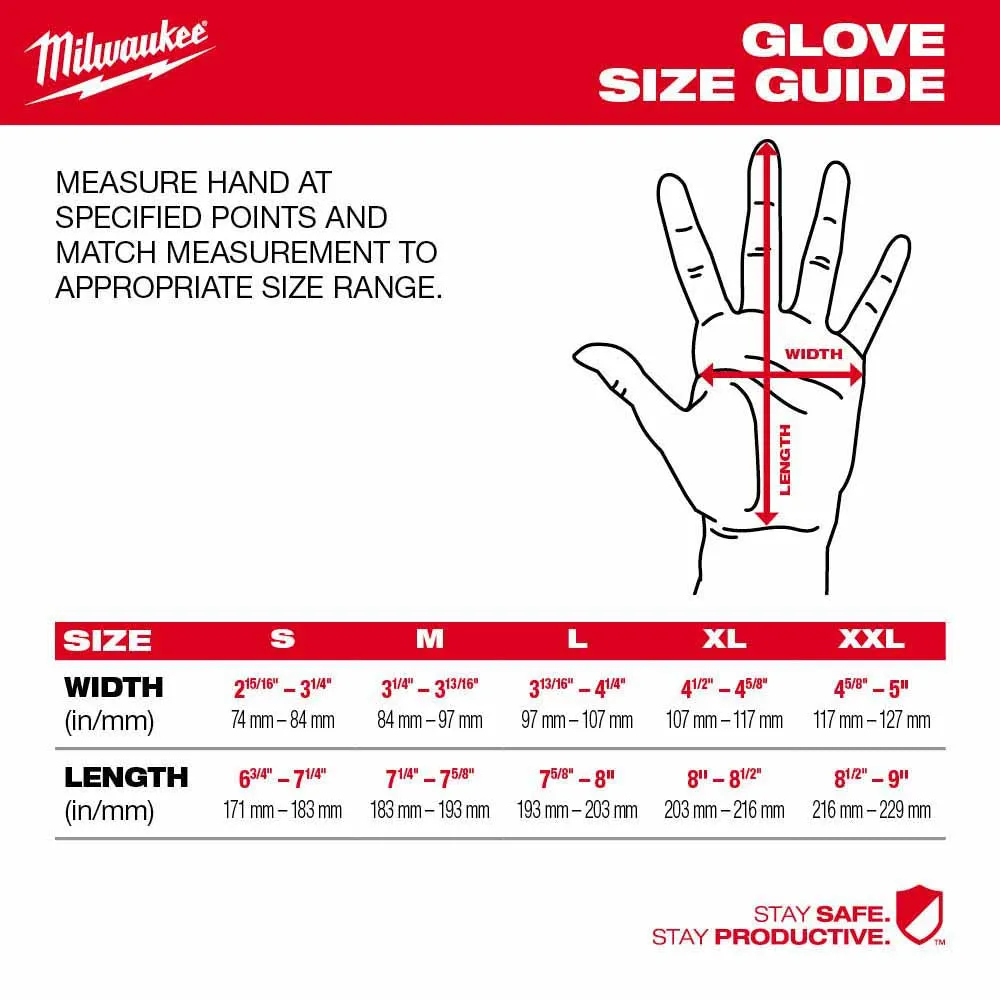 Milwaukee 48-73-8730B High Dexterity A3 Polyurethane Dipped Gloves - Small