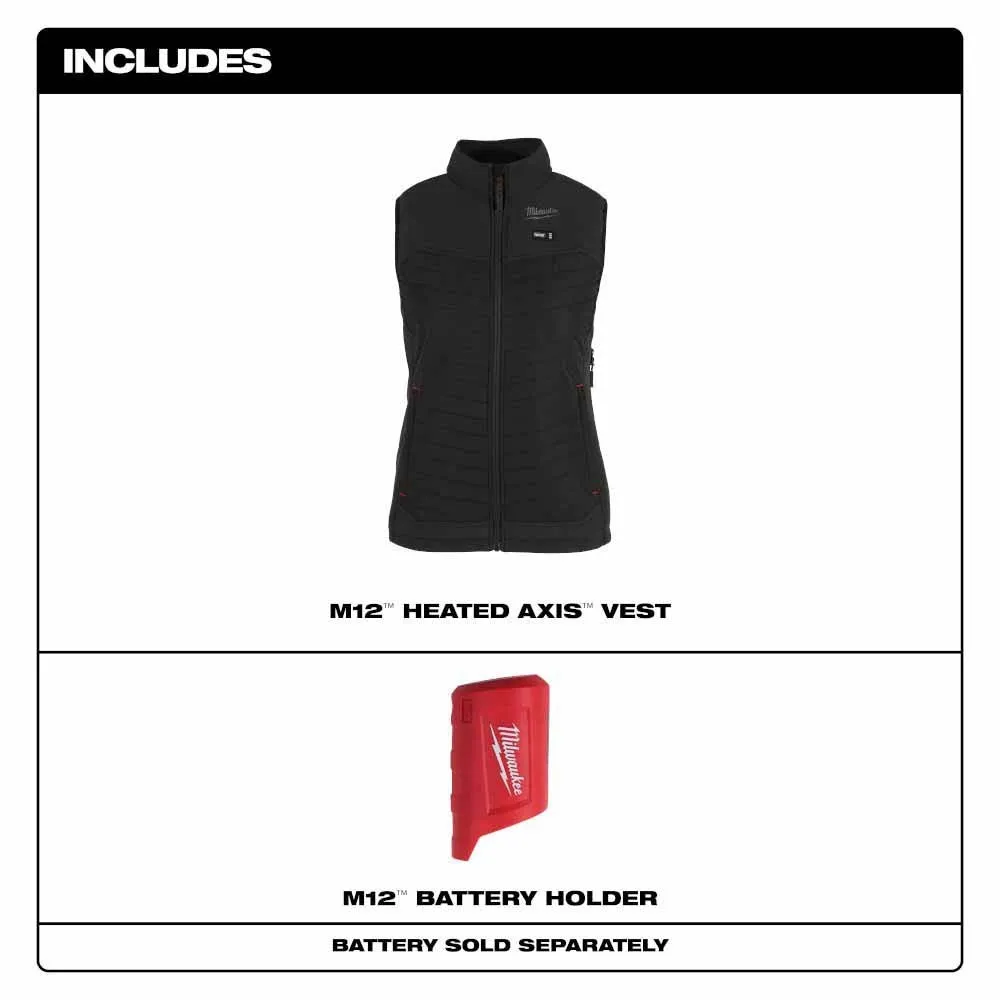 Milwaukee F300B-20 M12 Women's Black Axis Vest Only