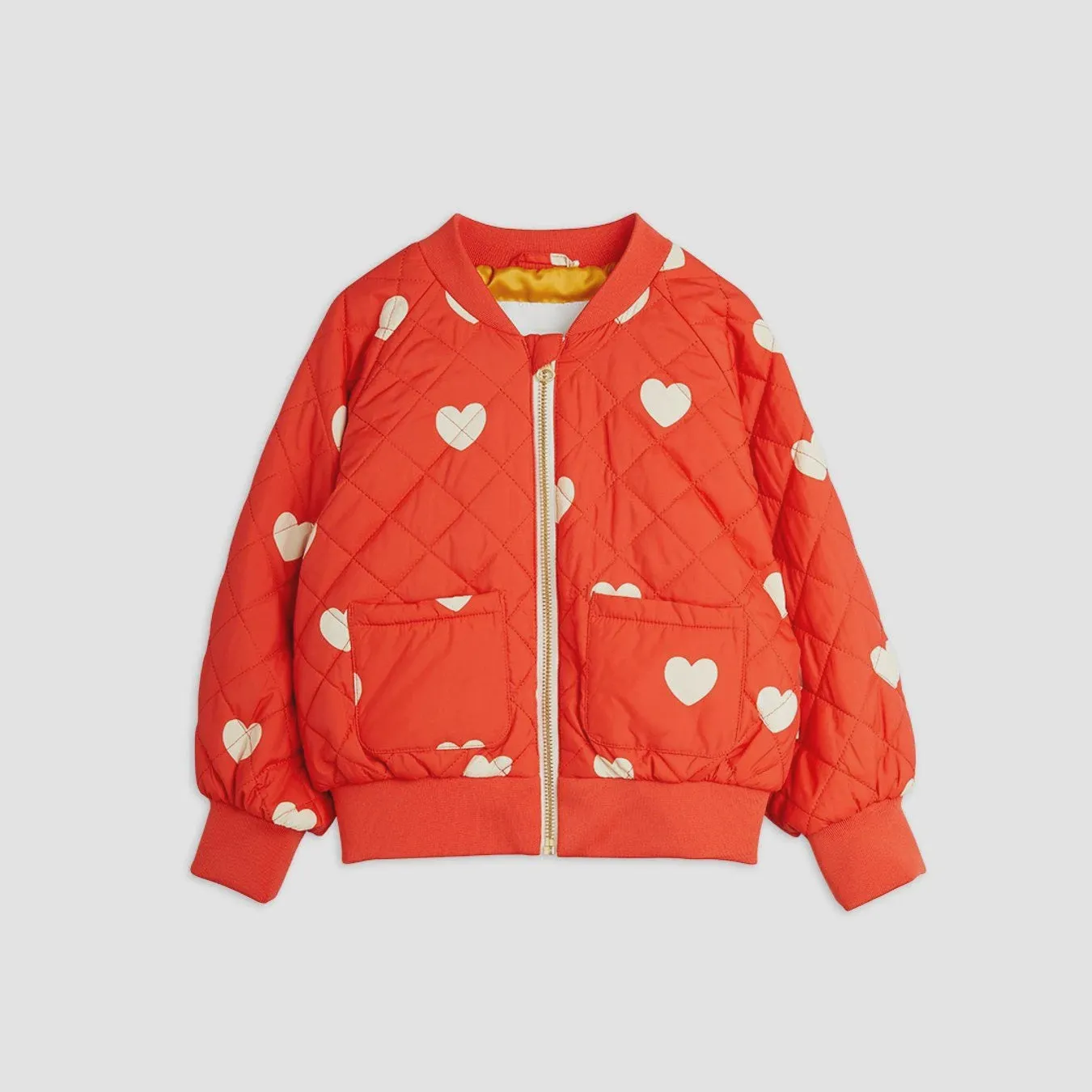 Mini Rodini HEARTS BASEBALL JACKET