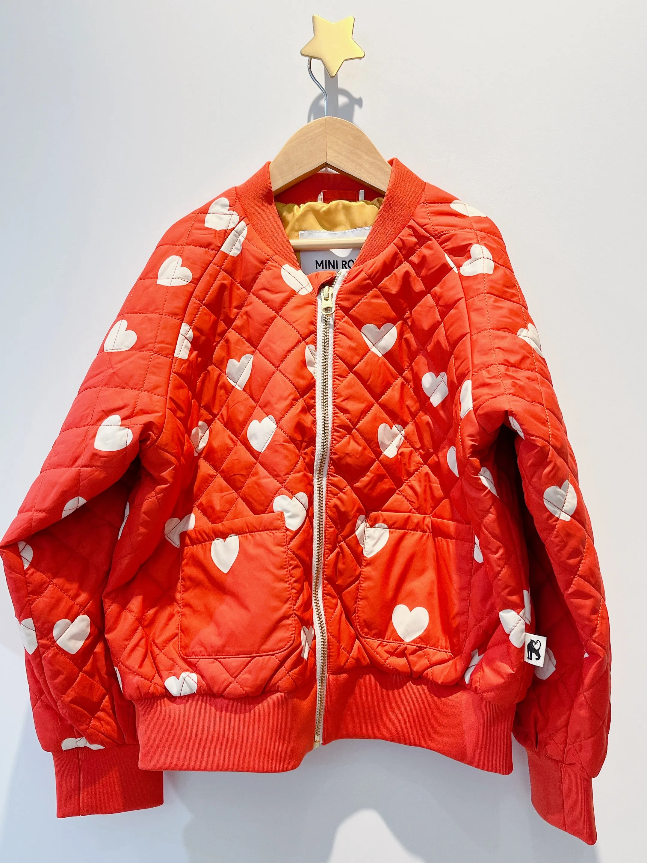 Mini Rodini HEARTS BASEBALL JACKET