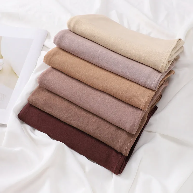 MSL270 Cross-border modal cotton solid color head scarf Arab women's headscarf Cross-border scarf gauze wholesale