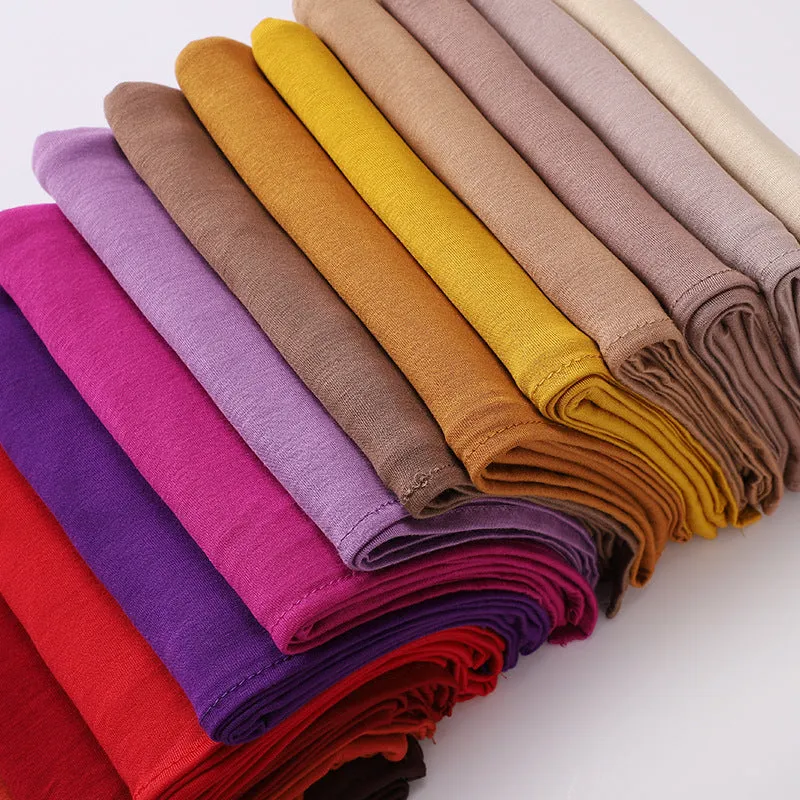 MSL270 Cross-border modal cotton solid color head scarf Arab women's headscarf Cross-border scarf gauze wholesale