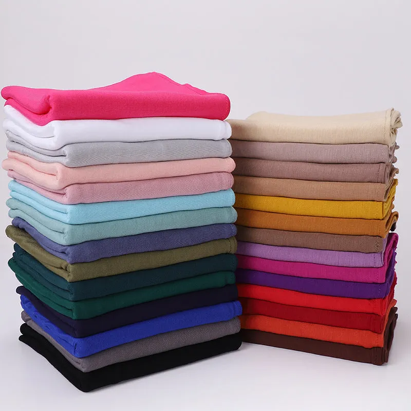 MSL270 Cross-border modal cotton solid color head scarf Arab women's headscarf Cross-border scarf gauze wholesale