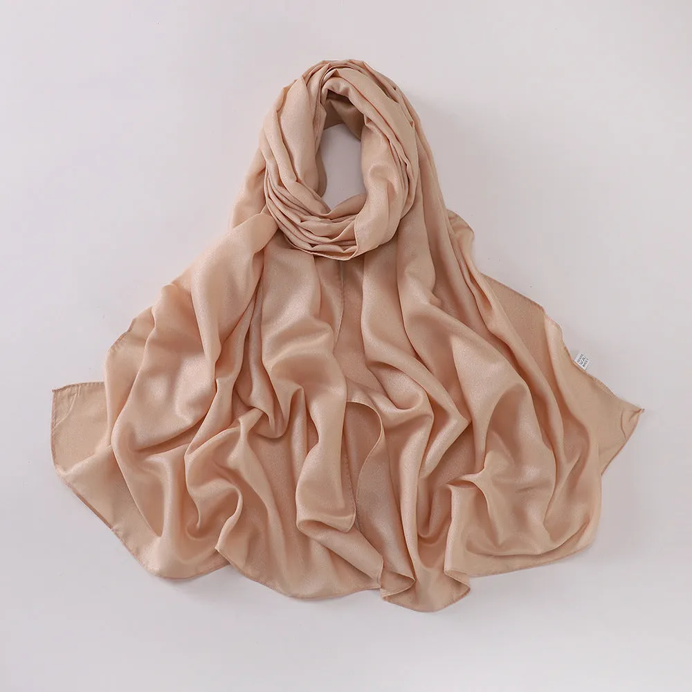 MSL328 Pure color diamond chiffon long scarf scarf wholesale