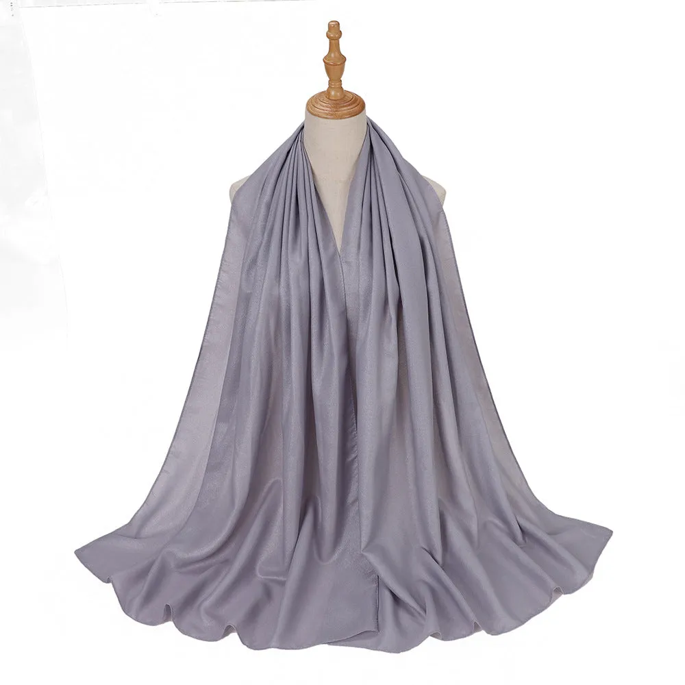 MSL328 Pure color diamond chiffon long scarf scarf wholesale