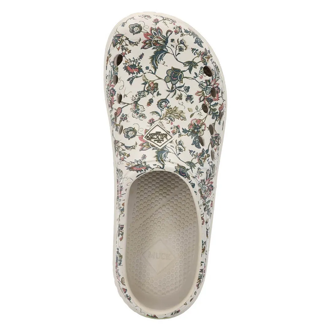 Muckster Ladies Lite Clog - Light Grey/Floral Print by Muckboot