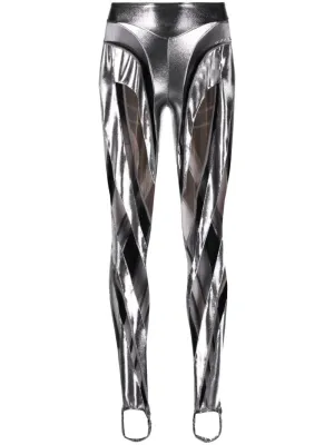 MUGLER Trousers Silver