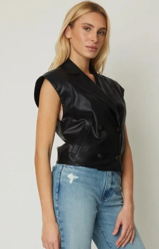 Murphy Faux Leather Vest