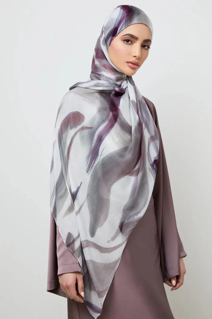 MY010   Hijab - Violet Whisper hijab/tudung  hijab  printed scarf  printed hijab  printed sacrf