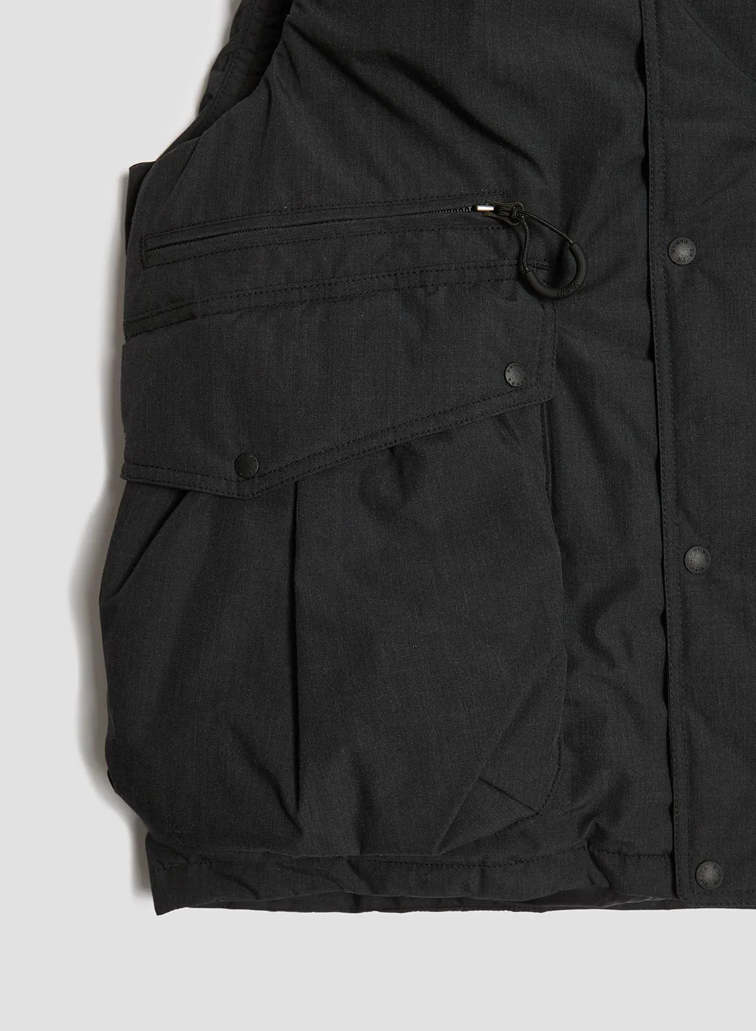 Nanga Hinoc Down Vest in Charcoal