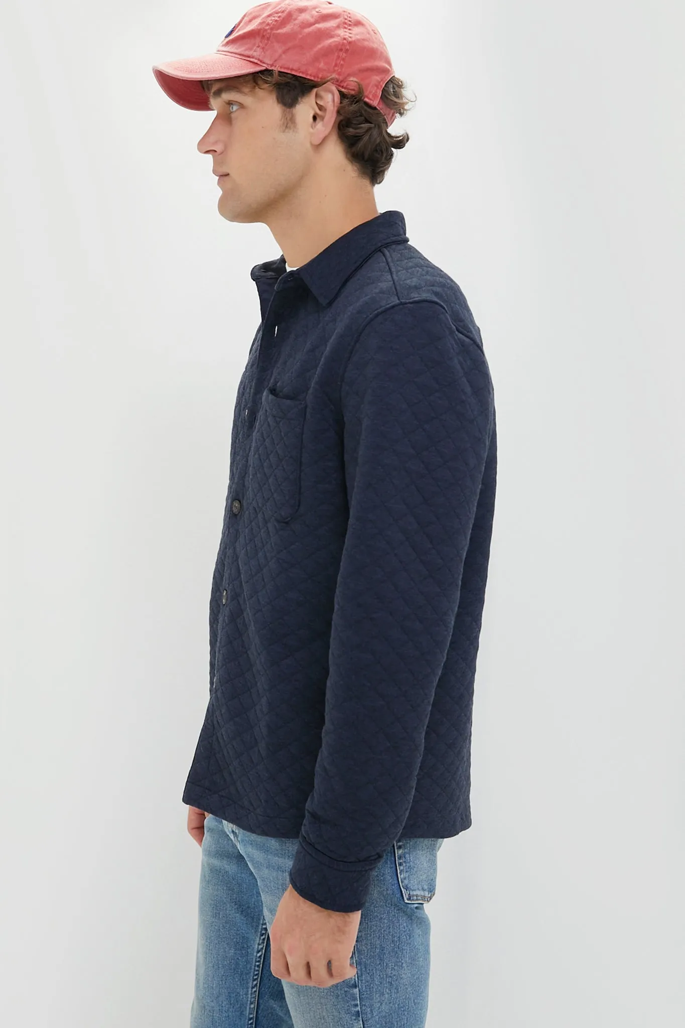 Navy Heavyweight Corbet Overshirt