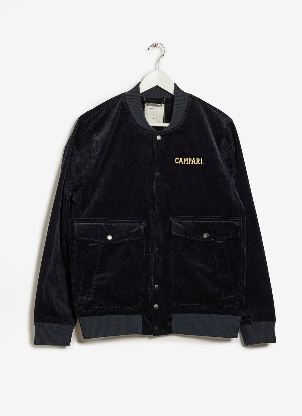 Negroni Embroidered Bomber Jacket | Corduroy | Navy