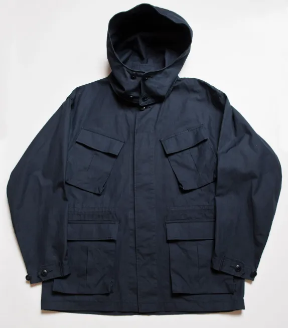 Norwood High Density Water-Repellant Cotton Poplin Parka in Navy