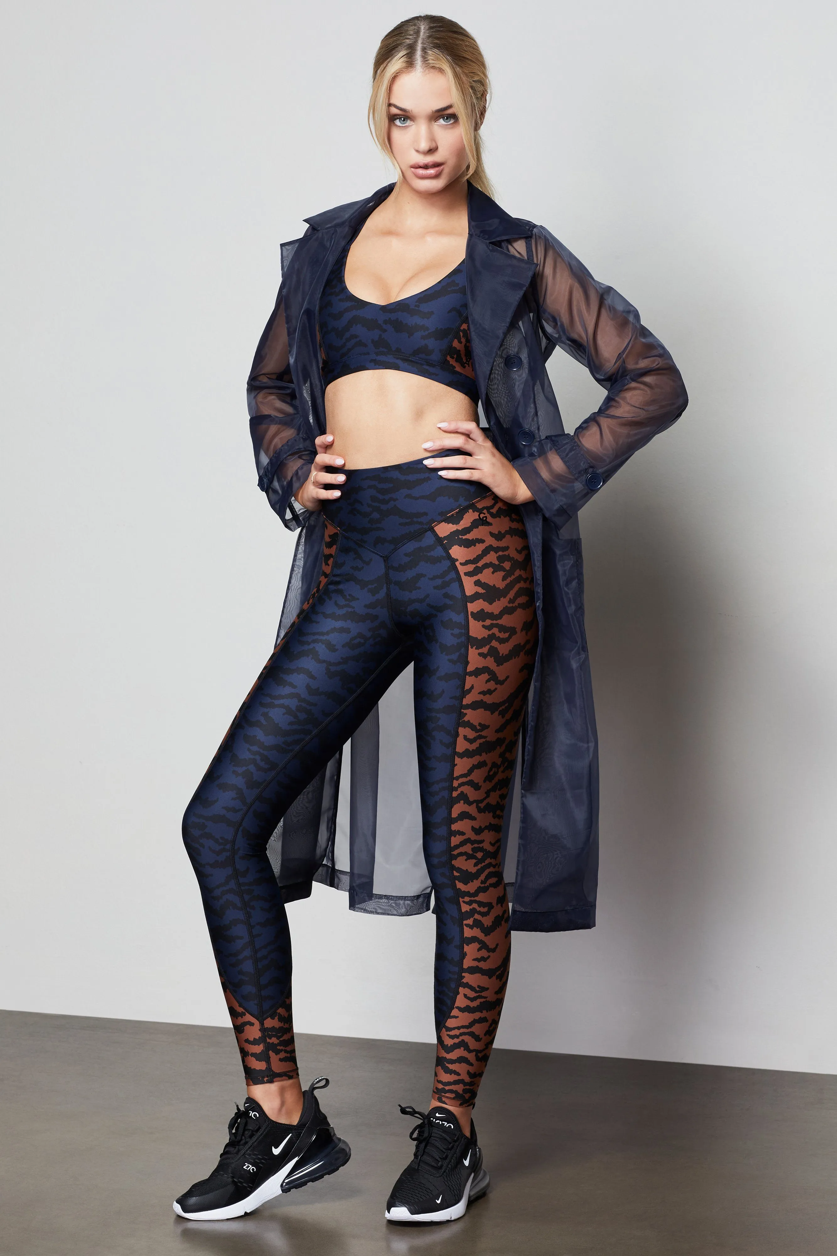 OASIS LEOPARD LEGGING | NAVY ZEBRA001