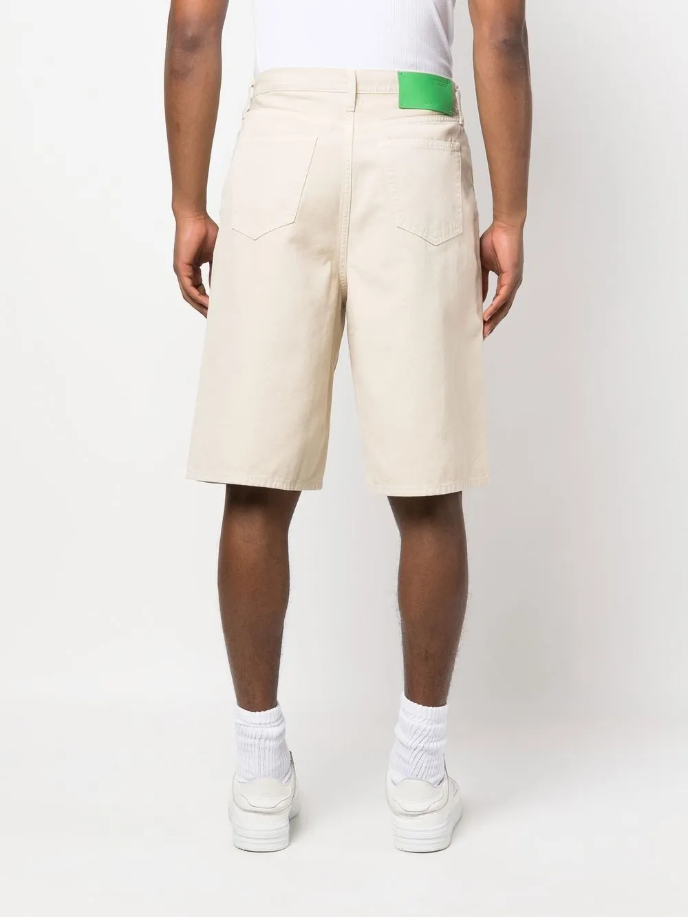 Off White Shorts Beige