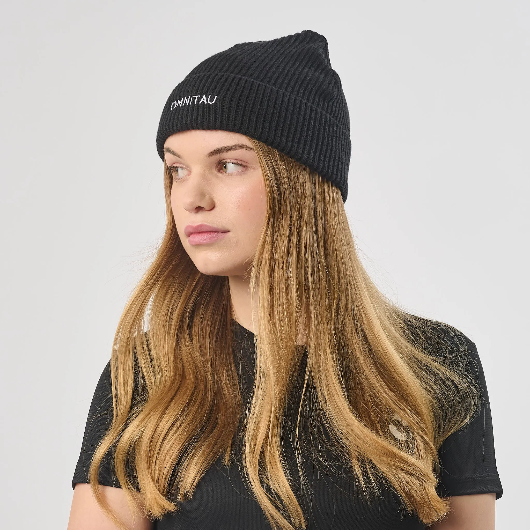 Omnitau Unisex Organic Cotton Pimlico Beanie - Black