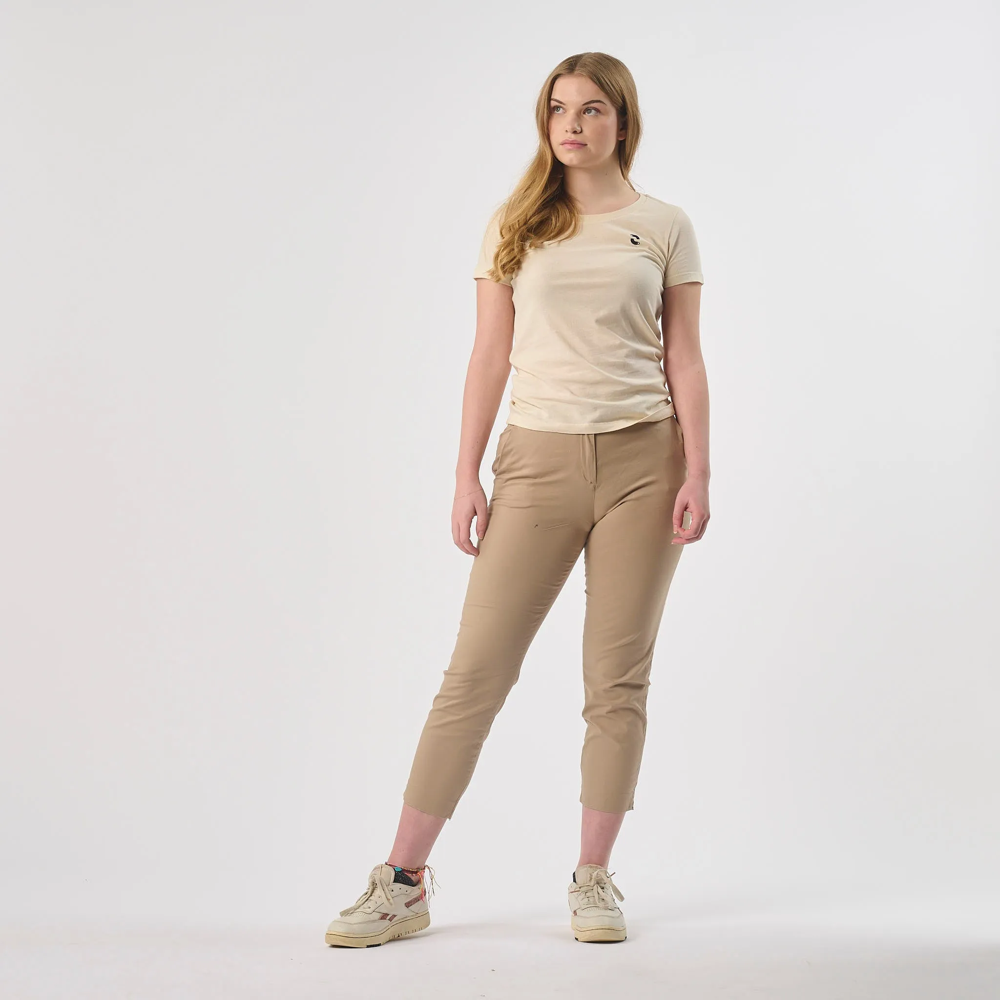 Omnitau Women's Classic Organic Cotton Polo Trousers - Sand