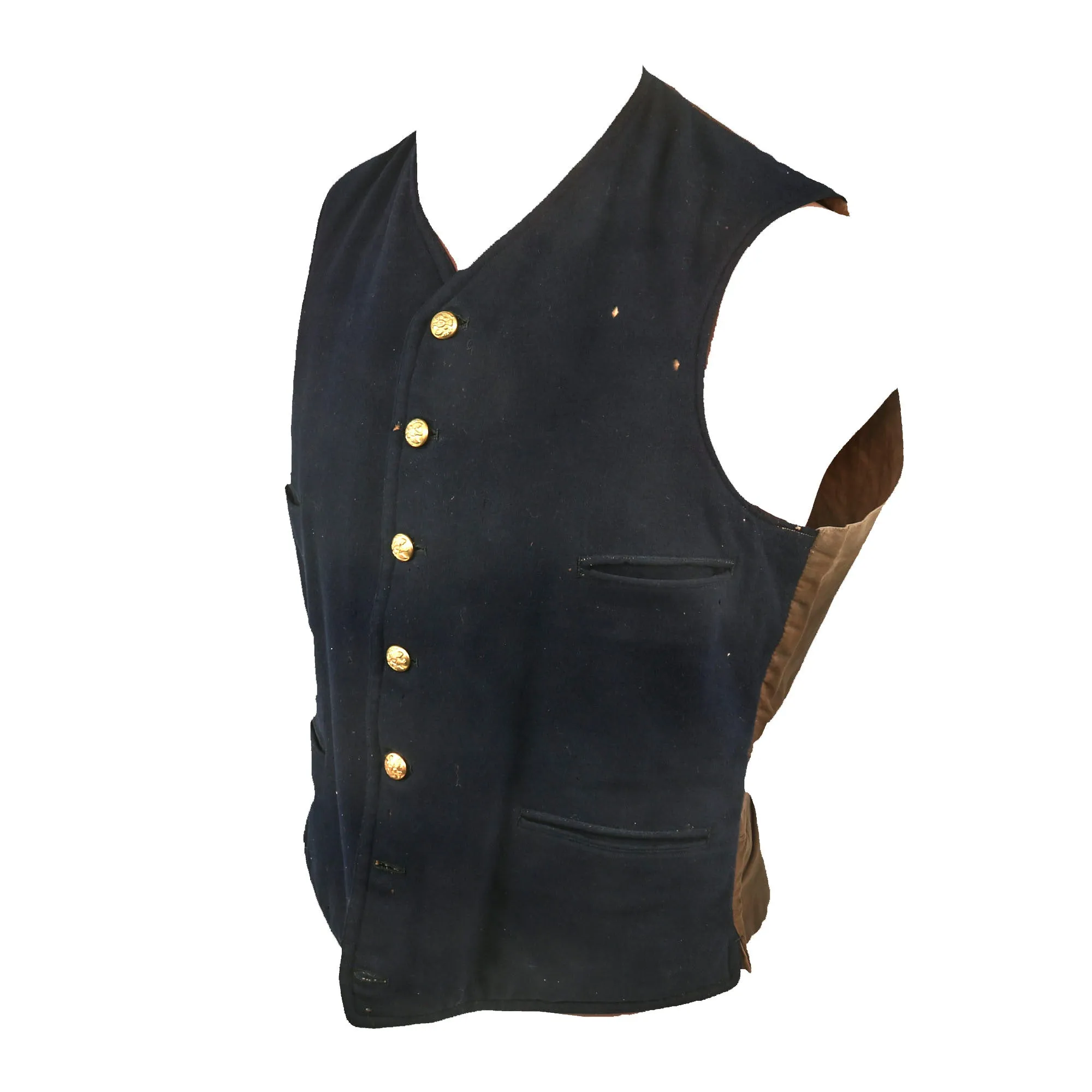 Original U.S. Indian Wars Soldier Vest with Model 1874 Buttons