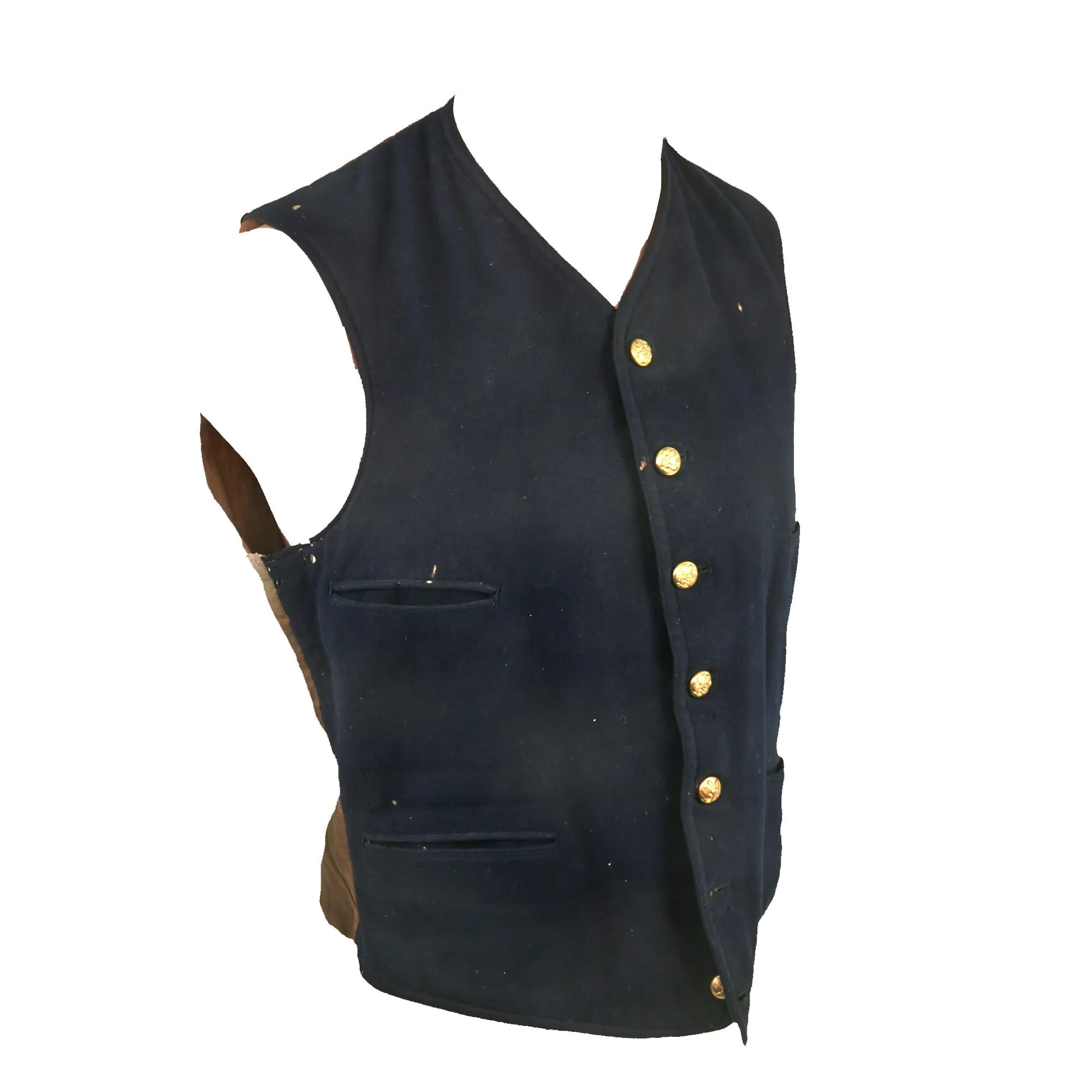 Original U.S. Indian Wars Soldier Vest with Model 1874 Buttons