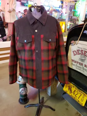 Pendleton Timberline Shirt Jacket in Red/ Olive Plaid