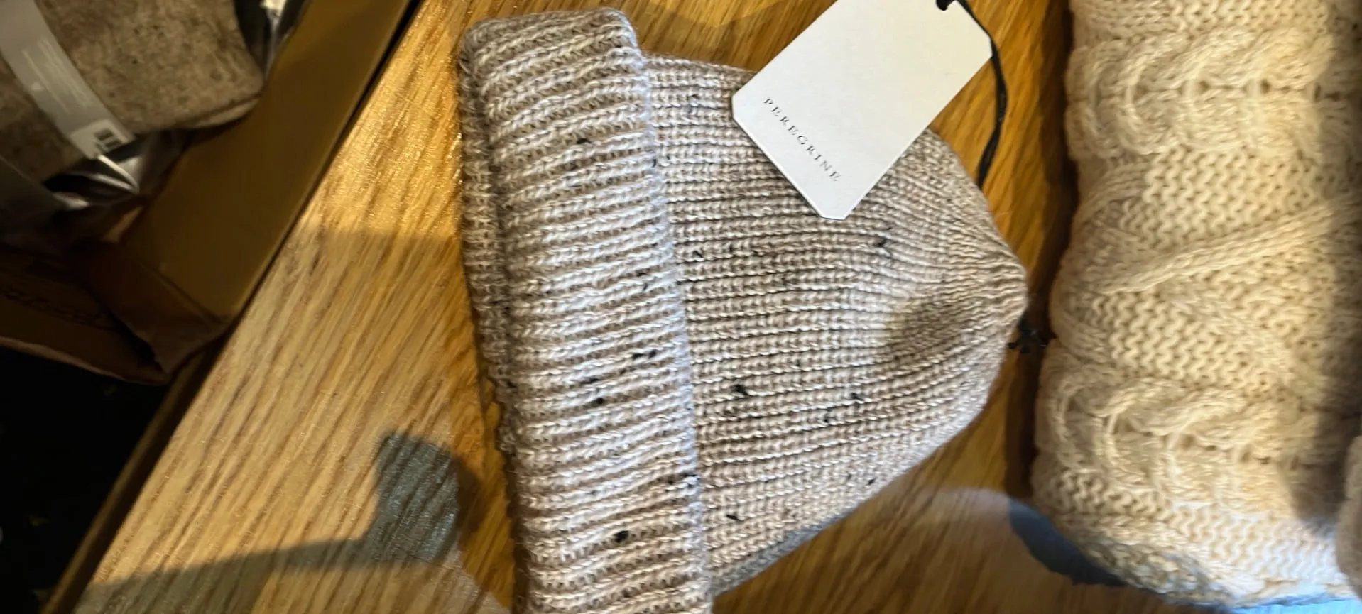 PEREGRINE - Porter Ribbed Beanie - Merino Wool - Oatmeal