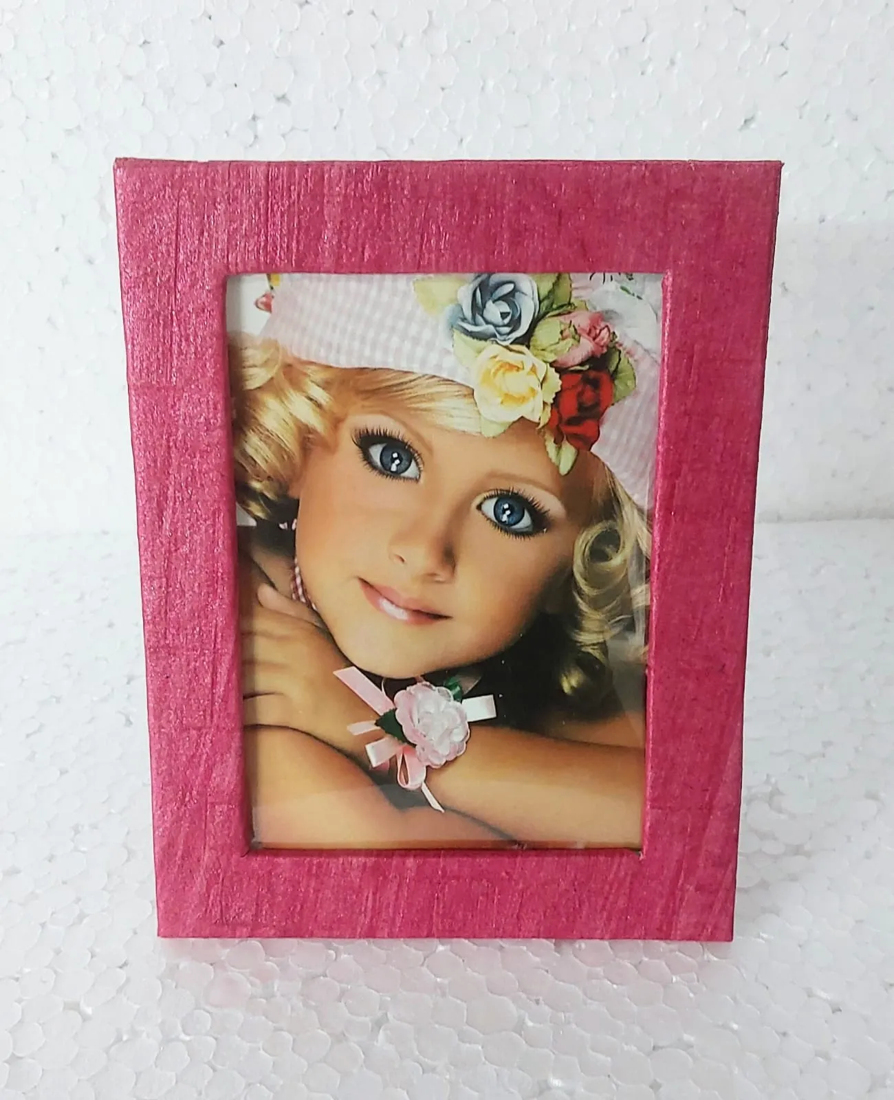 Photo Frame 3.5x5 Inch Hand Made Paper Eco friendly colours May vary No Glass (10 Pcs)