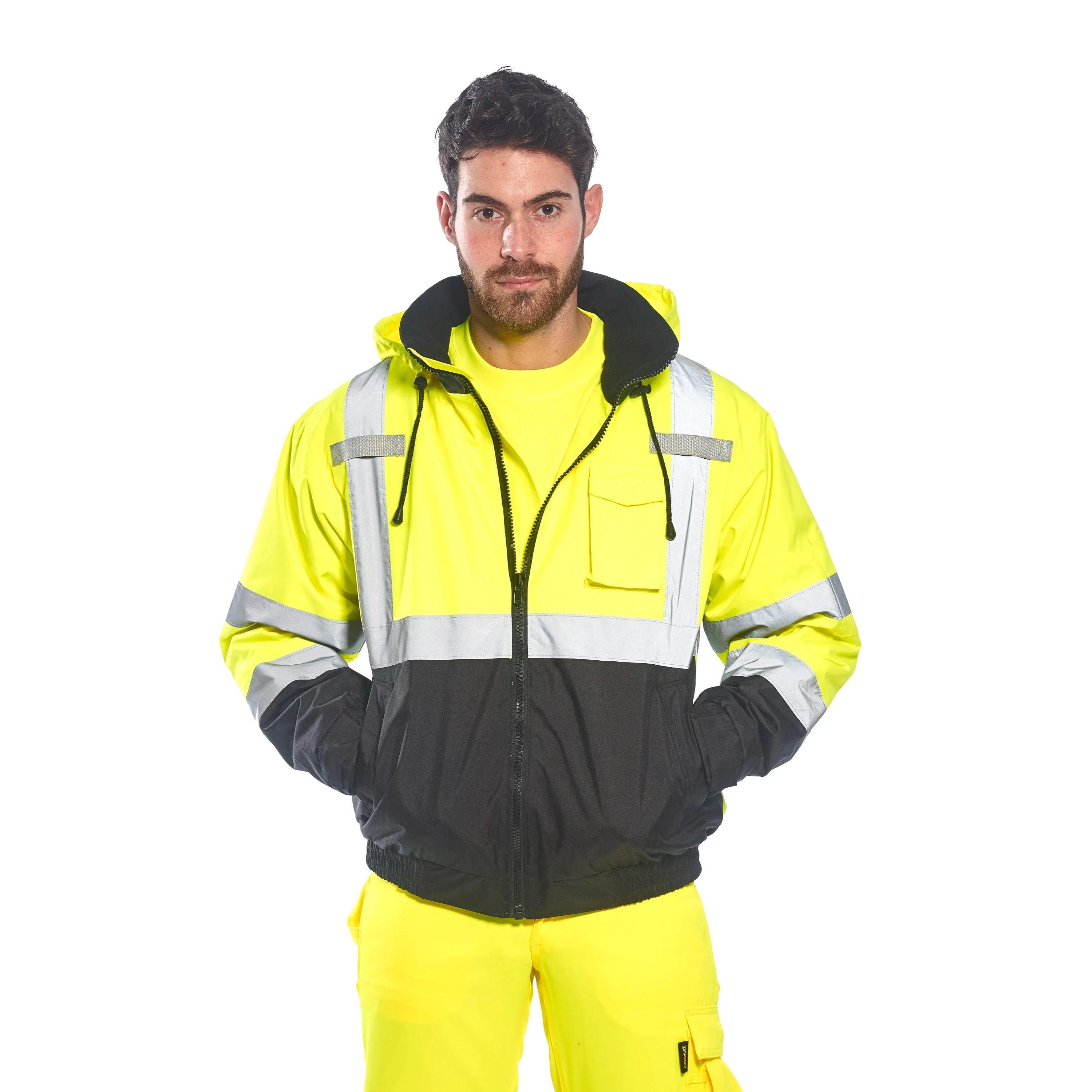 PORTWEST® Hi Vis 2 In 1 Waterproof Winter Bomber Jacket - ANSI Class 3 - US364