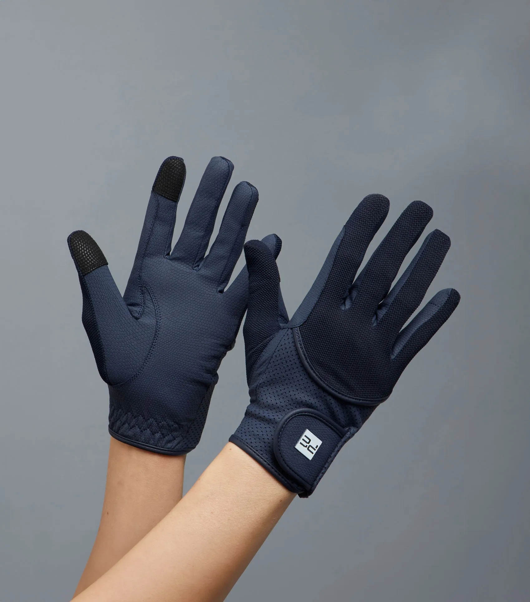 Presa Junior Mesh Riding Gloves Navy