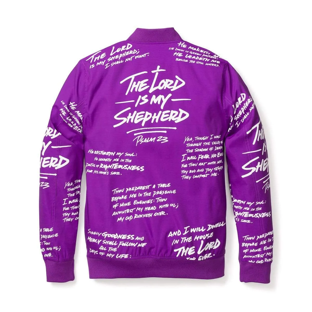 Psalm 23 Bomber Jacket - Purple