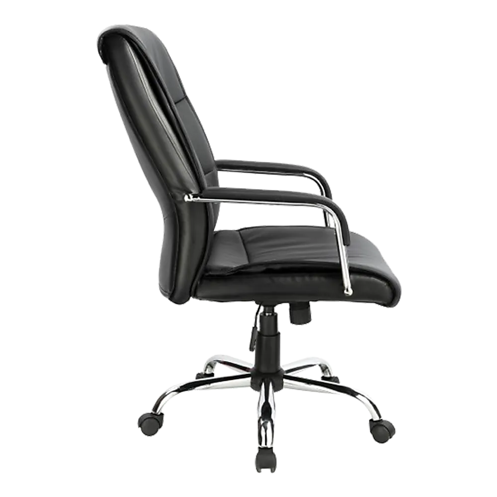 PU Leather Office Chair Executive Padded Black