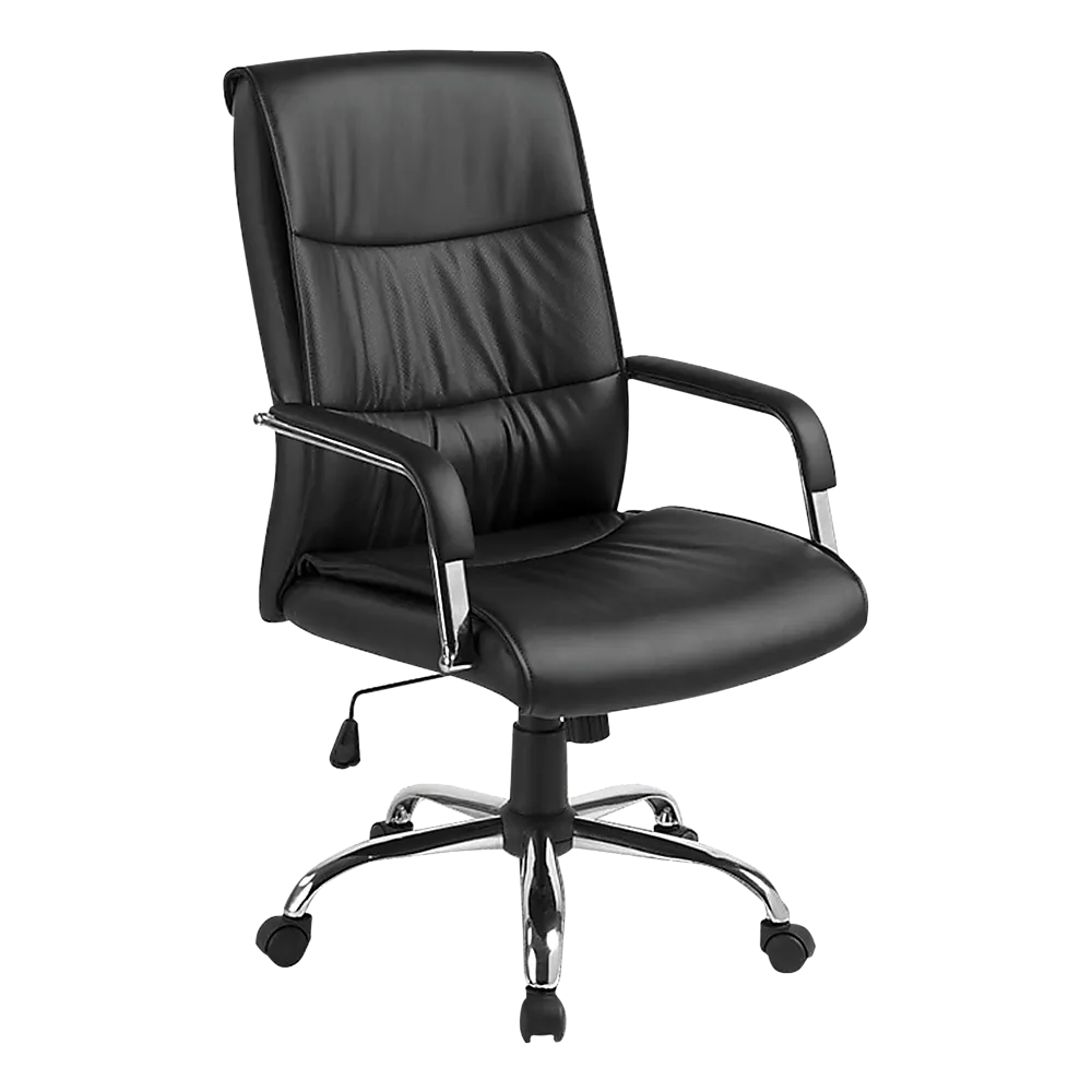 PU Leather Office Chair Executive Padded Black