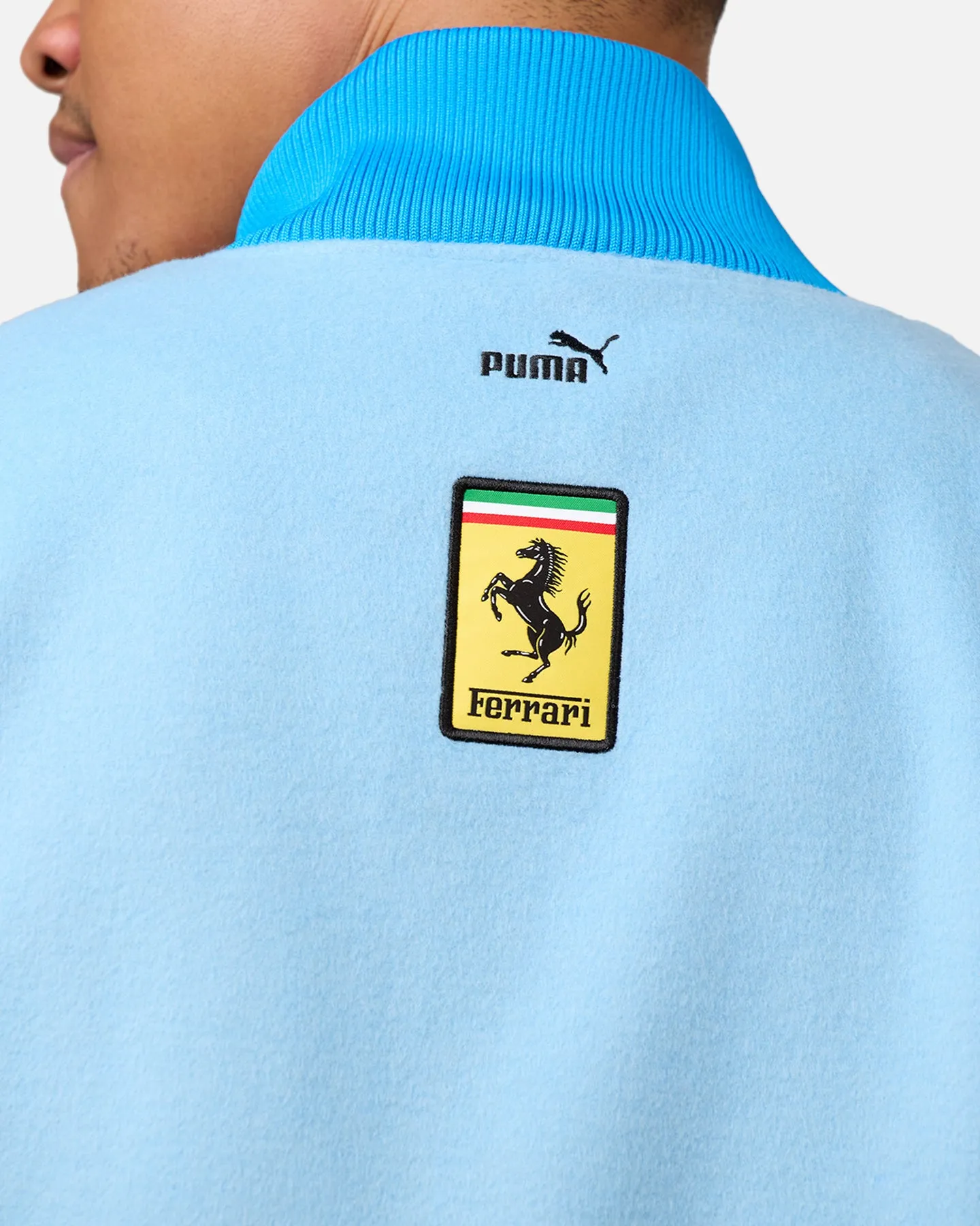 Puma X Scuderia Ferrari Team Miami Grand Prix Varsity Jacket Lazor Blue