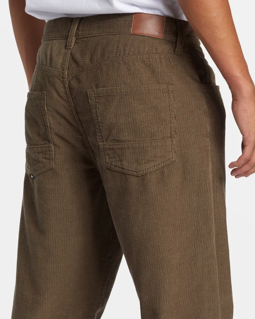 Quiksilver Landers Cord Pants-Canteen