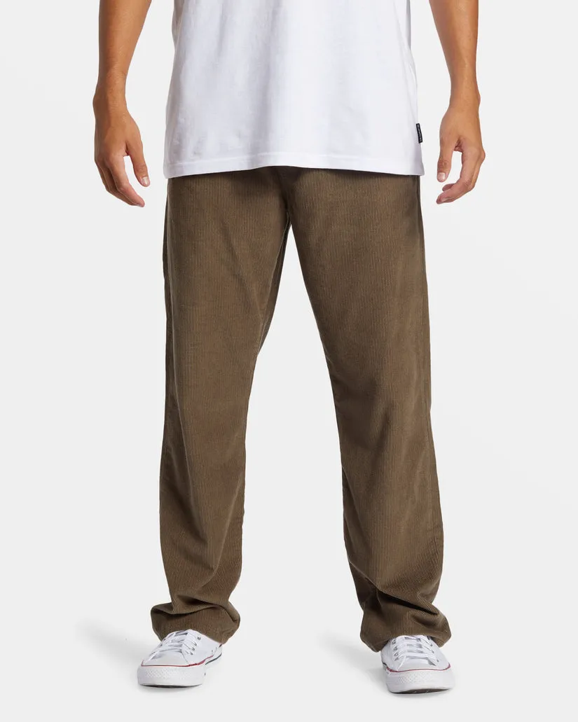 Quiksilver Landers Cord Pants-Canteen