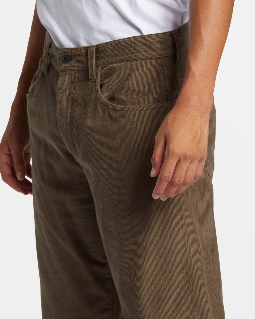 Quiksilver Landers Cord Pants-Canteen