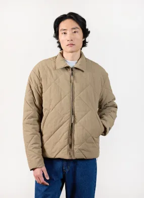 Quilted Jacket | Internal Pockets | Beige