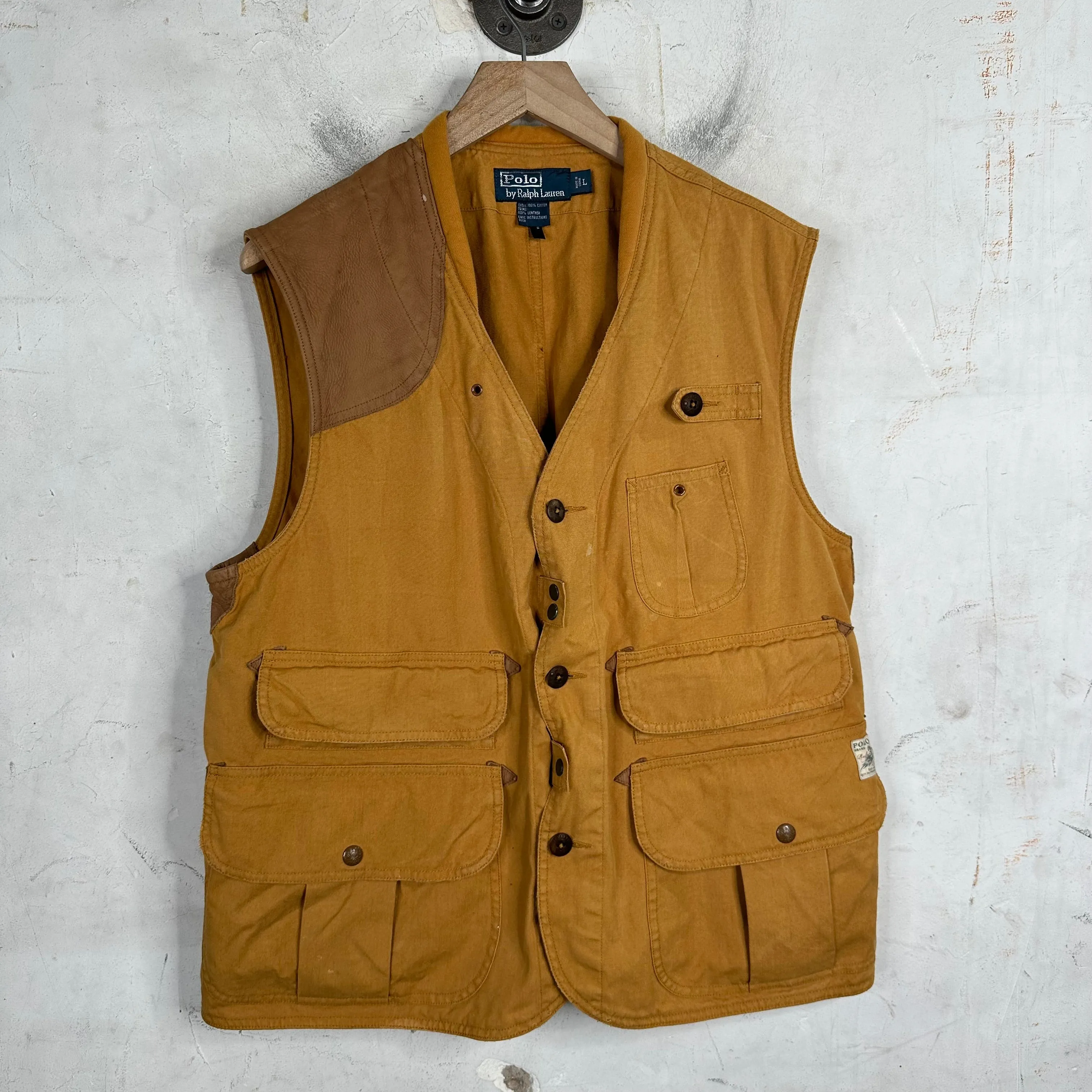 Ralph Lauren Leather Paneled Vest