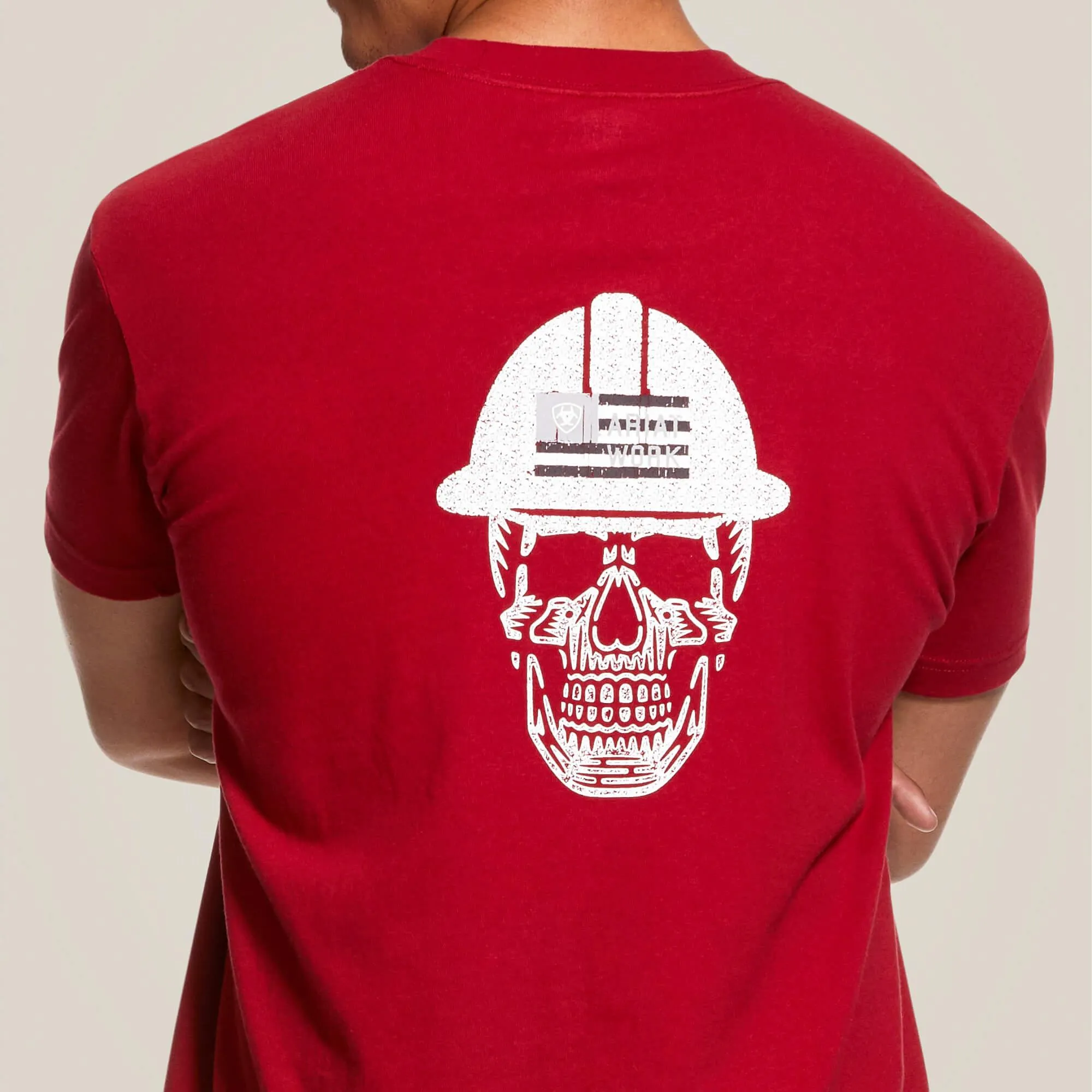 Rebar Cotton Strong Roughneck Graphic T-Shirt - Rio Red