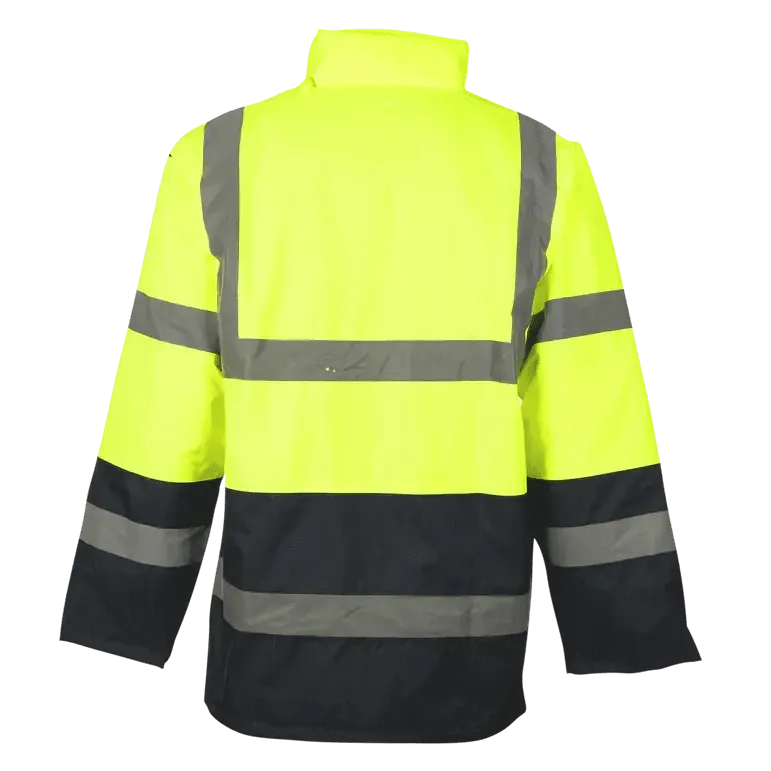 Reflective Hi-vis 2-Tone freezer winter traffic jackets