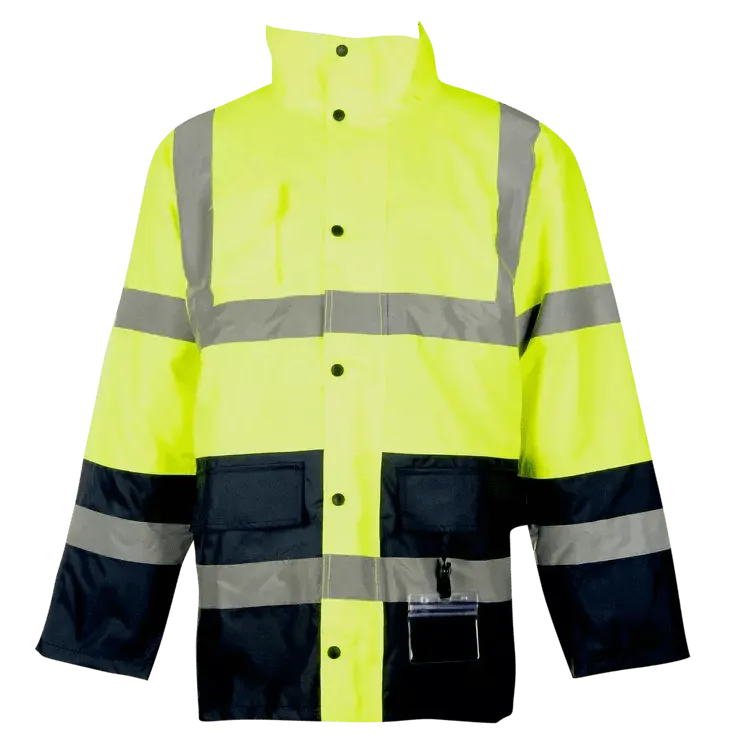 Reflective Hi-vis 2-Tone freezer winter traffic jackets