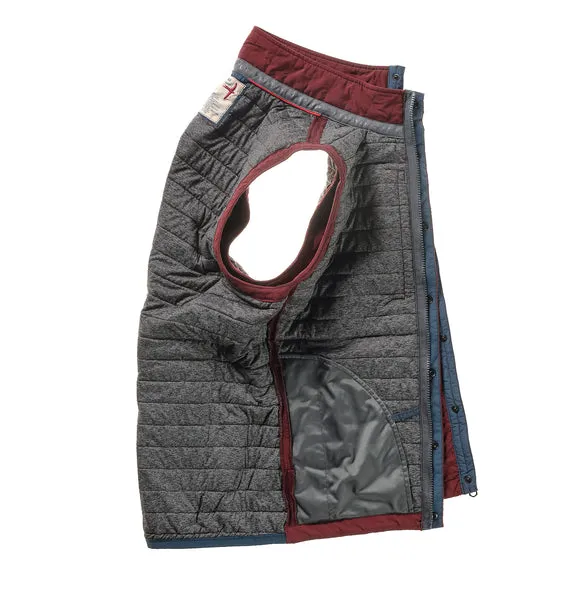 Relwen Windzip Vest in Burgandy