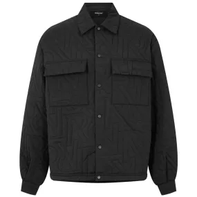 Represent Black Quilted Overshirt