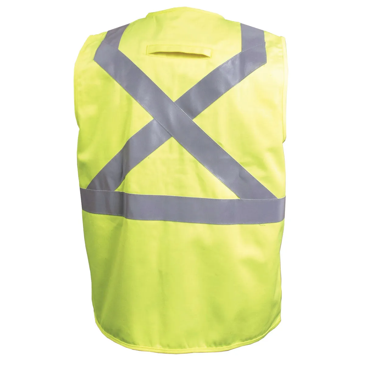 Revco VF1110-HY 9 oz. Hi-Vis Class 2 FR Cotton Vest w/ Reflective Tape (1 Vest)