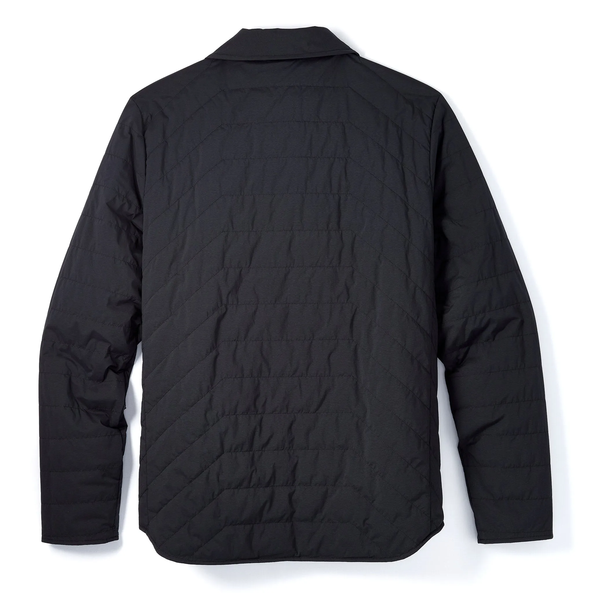 Reversible Insulated Shirt Jacket in Black