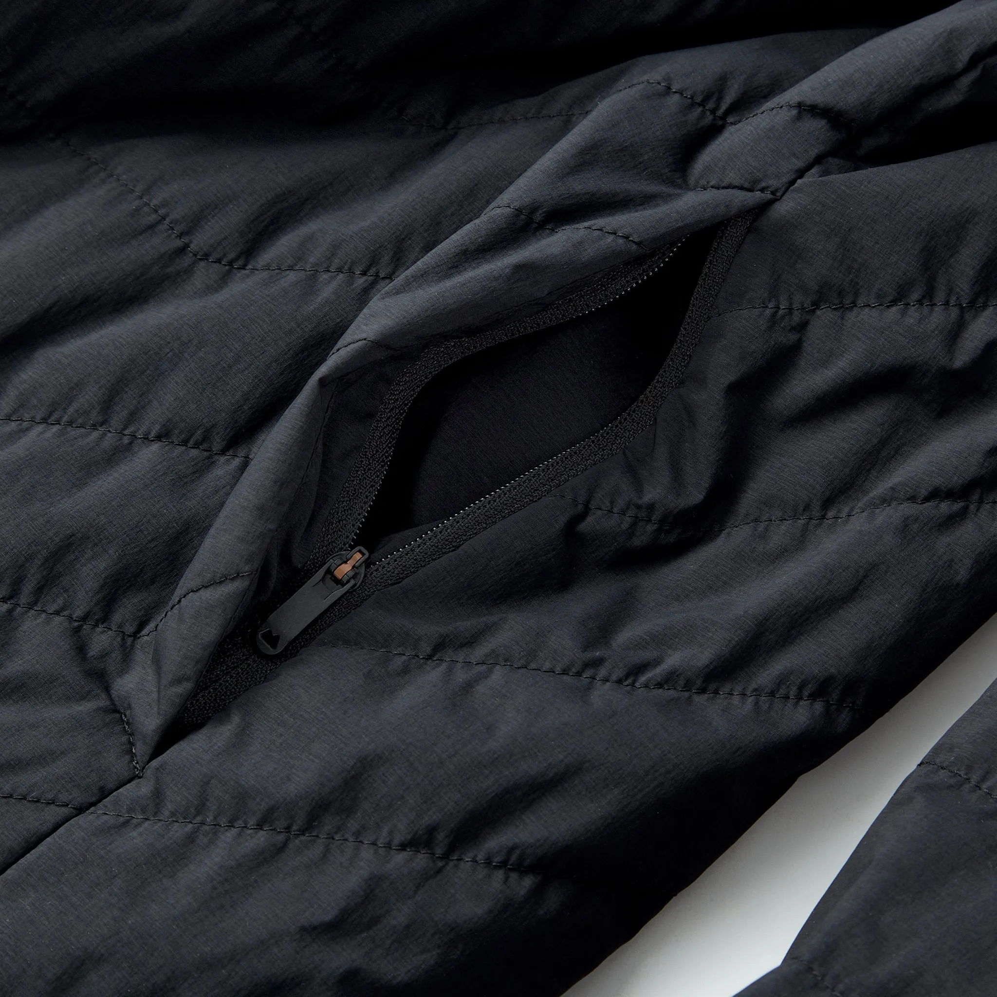 Reversible Insulated Shirt Jacket in Black