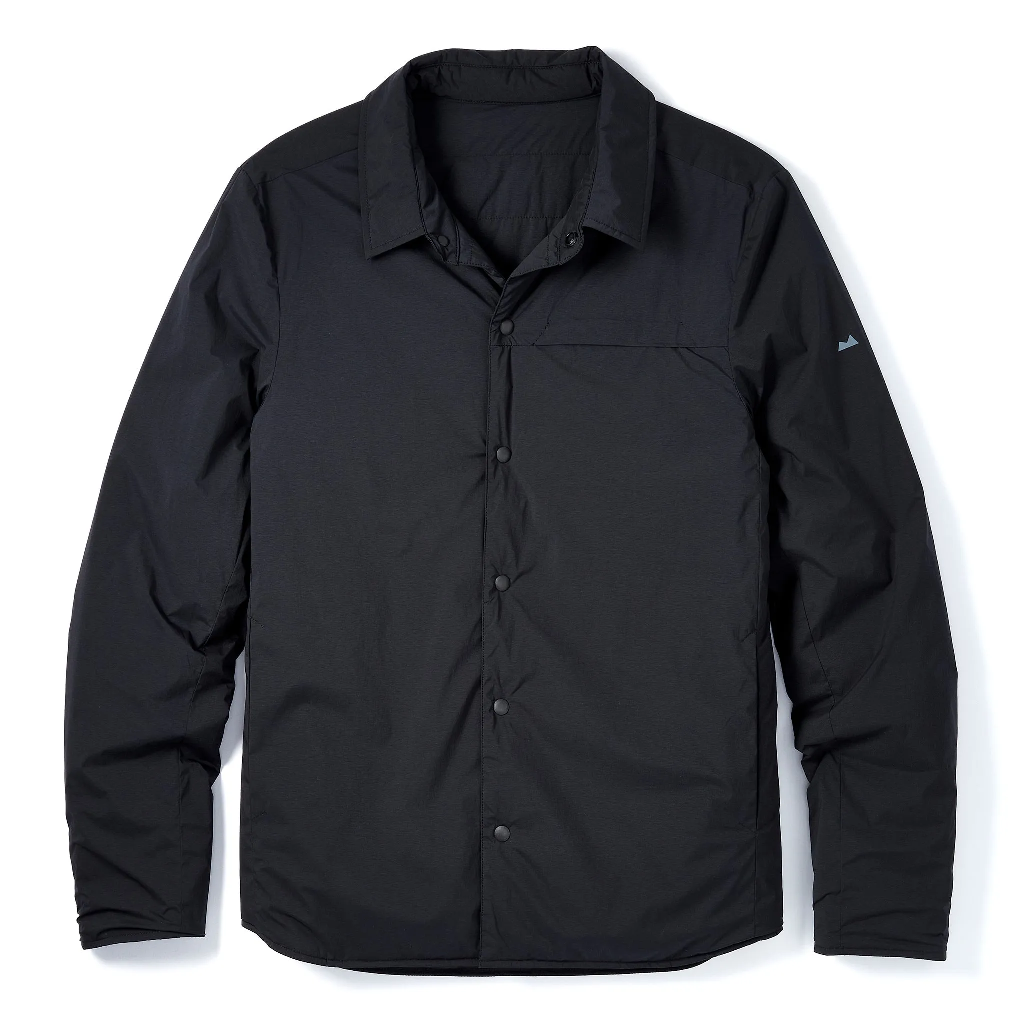 Reversible Insulated Shirt Jacket in Black