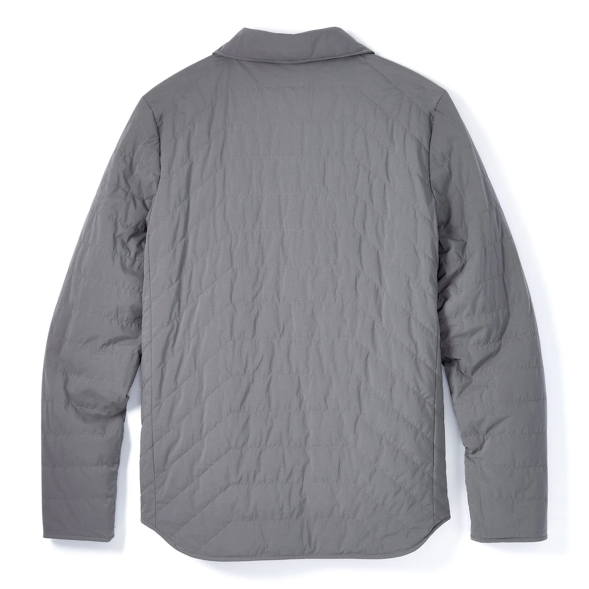 Reversible Insulated Shirt Jacket in Slate