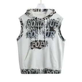 Roll Up Po' Up Pop Unisex Hooded Vest | 100% Cotton